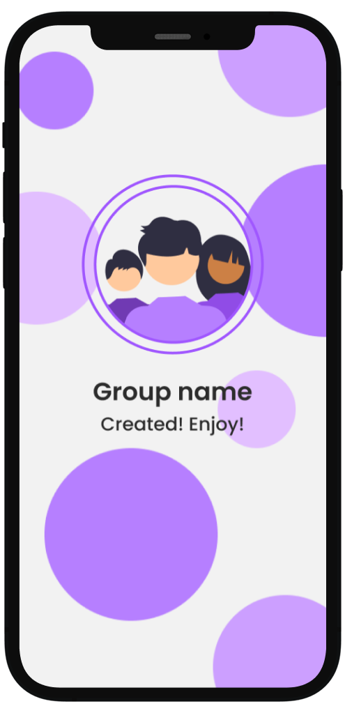 Create group interface - right view